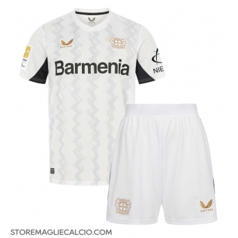 Bayer Leverkusen Maglia Gara Trasferta Repliche 2024-25 Bambino